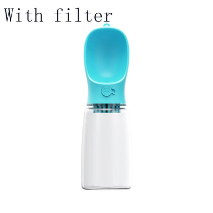 Durable, leak-proof pet water bottle with one-touch button for easy, mess-free hydration on the go
