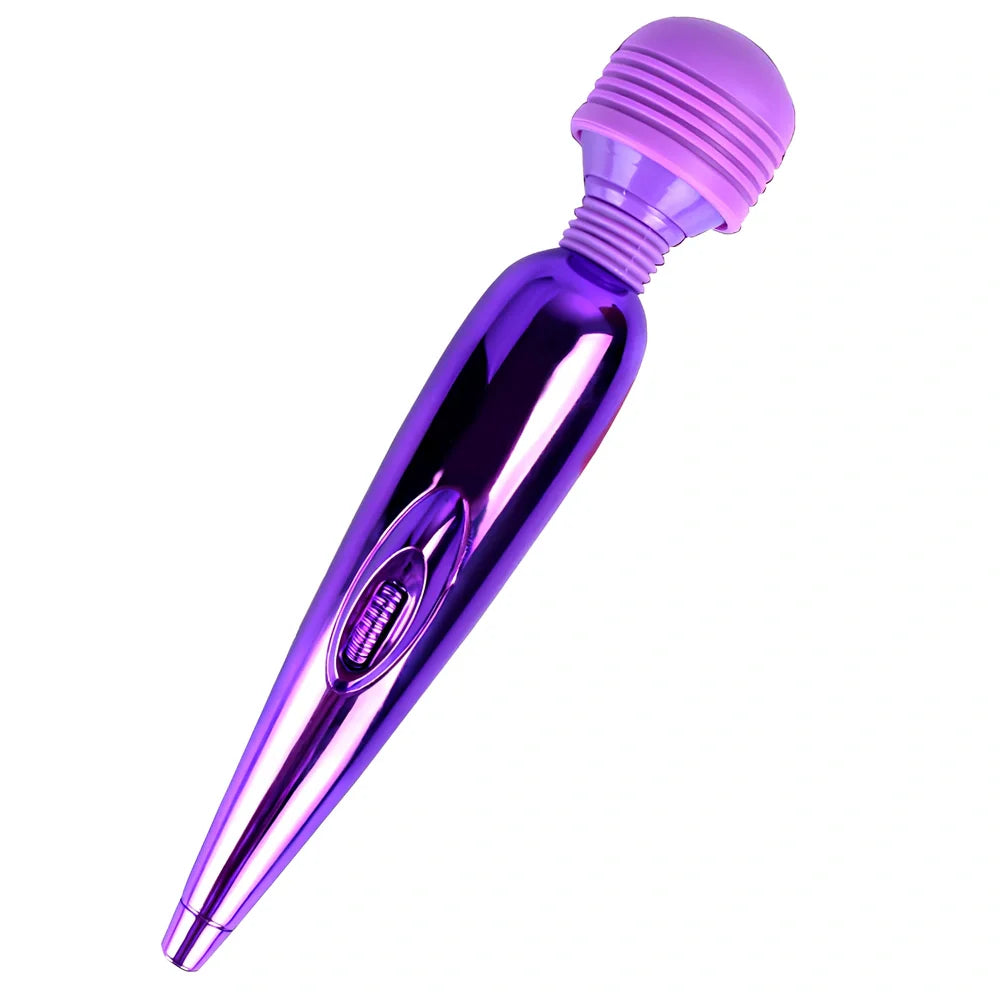 Pink electric AV vibrator with automatic thrusting mechanism, 200mm length