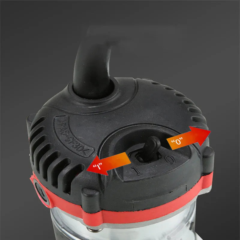 800W Electric Wood Polishing Trimmer with aluminium alloy body and dustproof casing