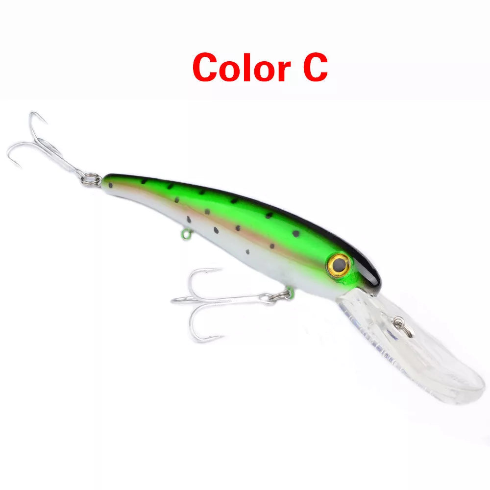 20CM Glossy Lures Mino Fishing Bait Plastic Hard Bait with 10 colour options