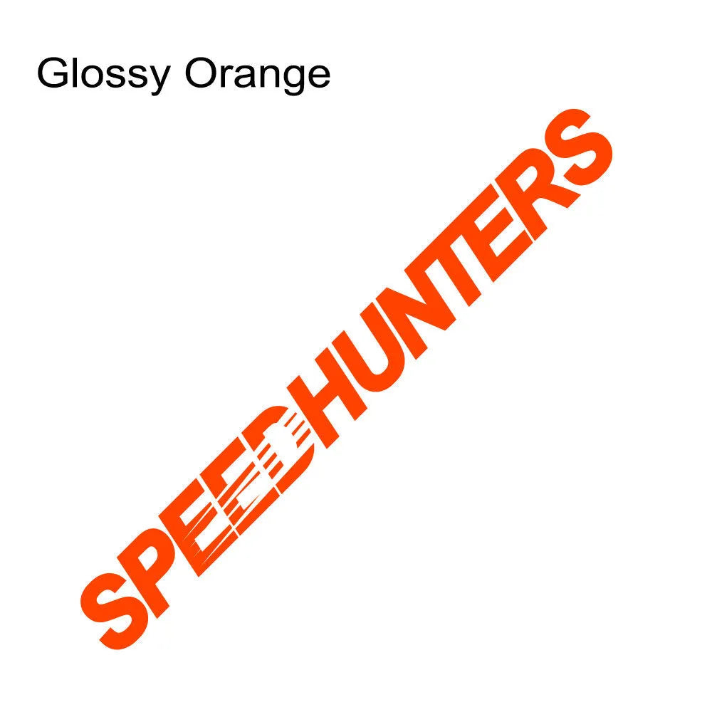 Reflective Speed Hunters graphic vinyl car sticker measuring 59cm by 10cm