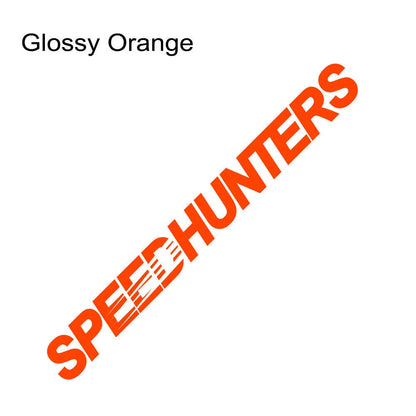 Reflective Speed Hunters graphic vinyl car sticker measuring 59cm by 10cm