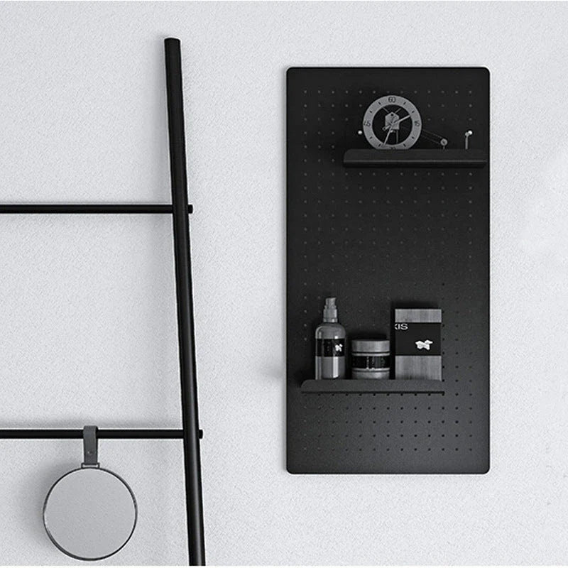 Modular wall-mounted storage rack with Nordic-inspired design, available in various colors and sizes