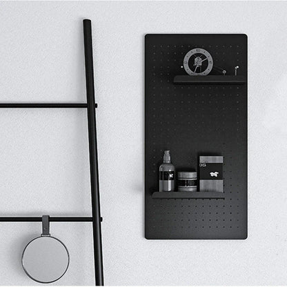 Modular wall-mounted storage rack with Nordic-inspired design, available in various colors and sizes