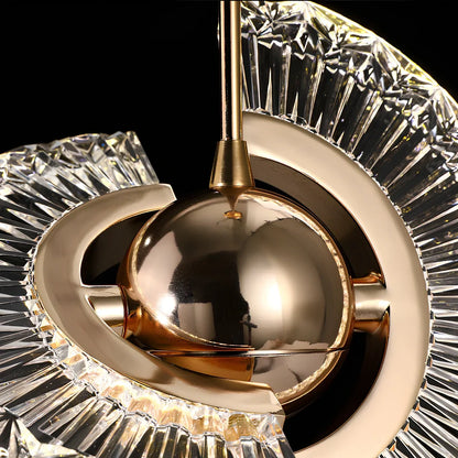 Zinc alloy UFO chandelier with fishing line design and adjustable 2m height