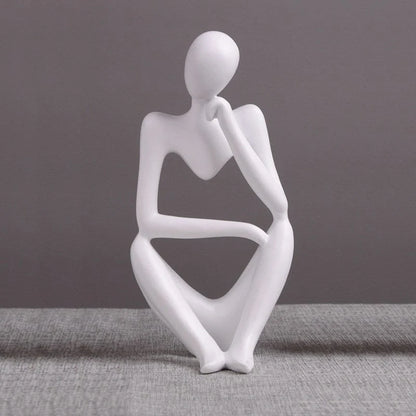 Handmade thinker statue abstract figure sculpture in premium resin