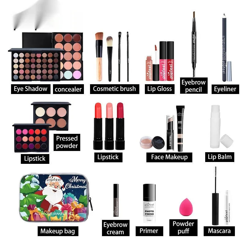 Green mermaid Christmas theatrical makeup set for stage performances and festival use