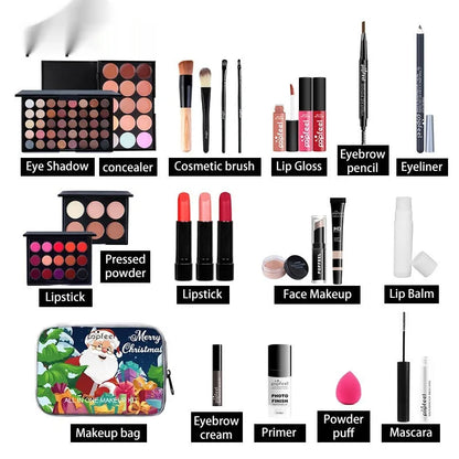 Green mermaid Christmas theatrical makeup set for stage performances and festival use