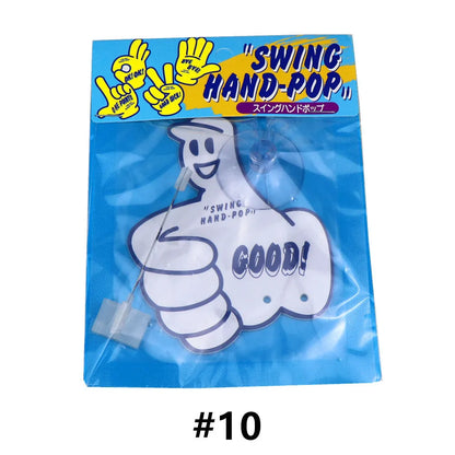 Swing hand cartoon aromatherapy pendant with jasmine green tea fragrance in multiple colour options