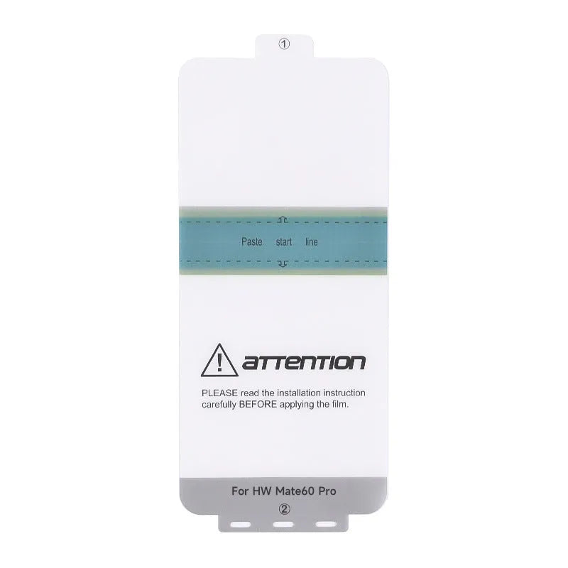 TPU screen protector for Huawei Mate 60 phone with application tools.