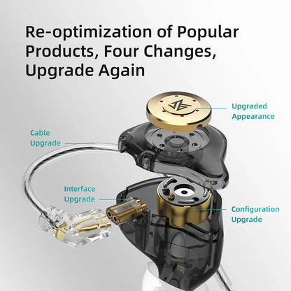 KZ EDX Pro Noise-Cancelling Earbuds with Premium HIFI Audio and Ergonomic Design
