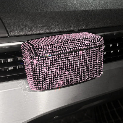 Full Diamond Series plastic car ashtray for air vent fitting in seven colour options