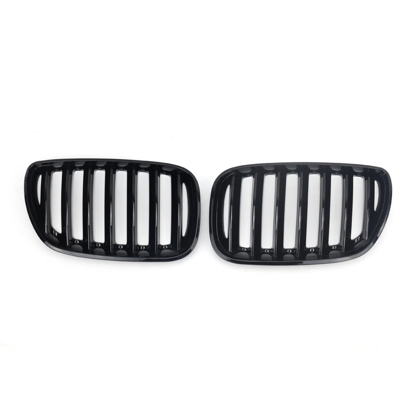 Bright black ABS plastic mesh grille for BMW X5 E53 middle section replacement