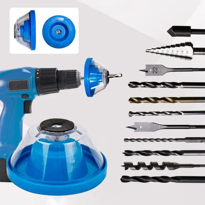 Blue bowl-shaped electric hammer dust cover made of PP plastic with sponge grip