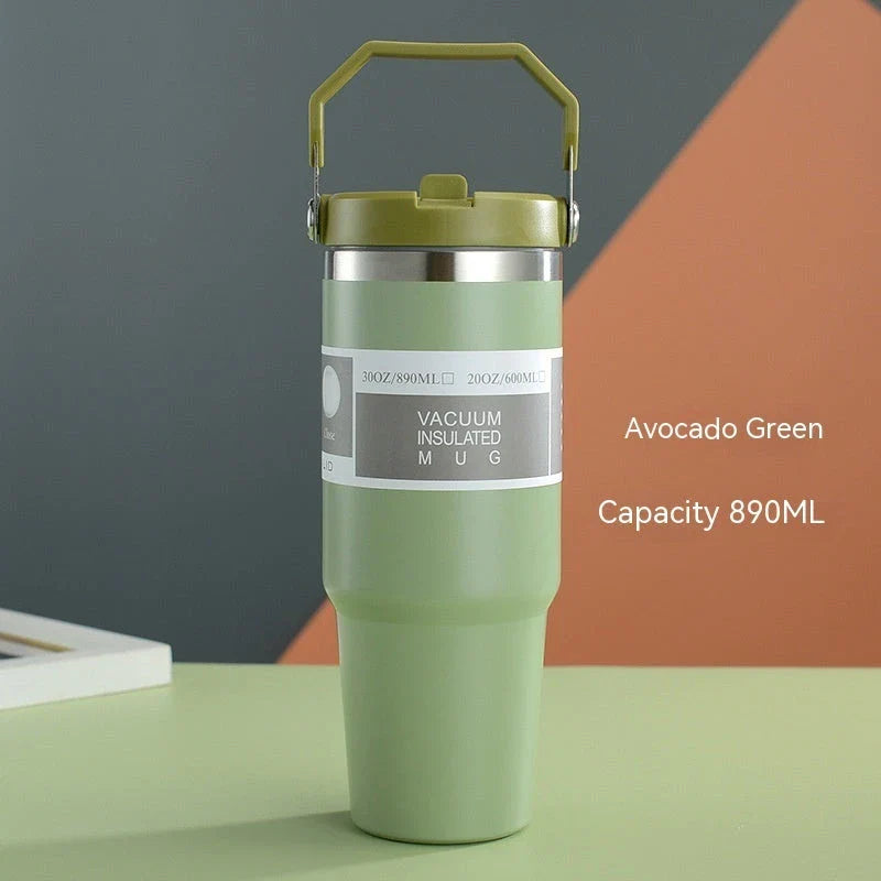 Premium stainless steel insulated tumbler with double-wall vacuum technology, available in multiple vibrant colors and sizes