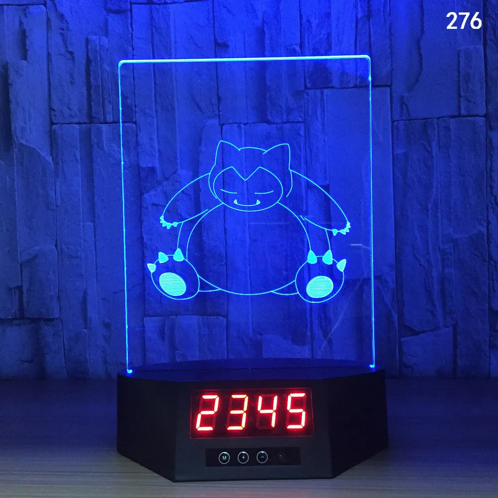 Glowing 3D dolphin LED night light with wireless charging base and remote control on bedside table