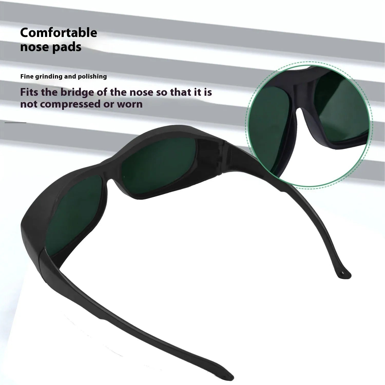 Photon skin rejuvenation laser protection goggles with polycarbonate lenses for 200-2000nm wavelength coverage