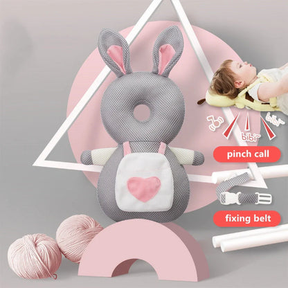 Baby head protection cushion backpack with anti-fall pillow for toddlers in various colours