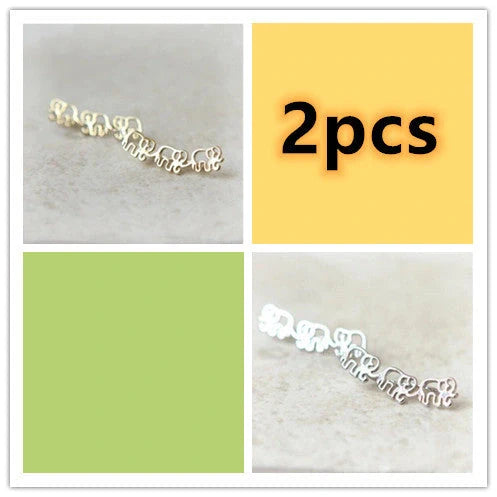 Daisies stud earrings for women in gold and silver, lightweight and durable alloy construction