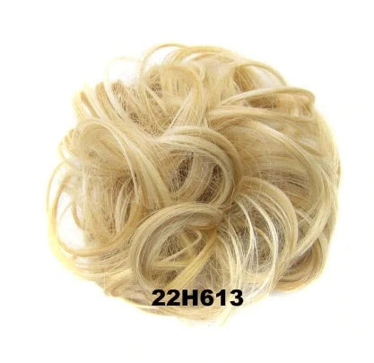 Hair ring wig in various colours from 1# to Burg, showing synthetic fibres and natural hairline for temporary styling