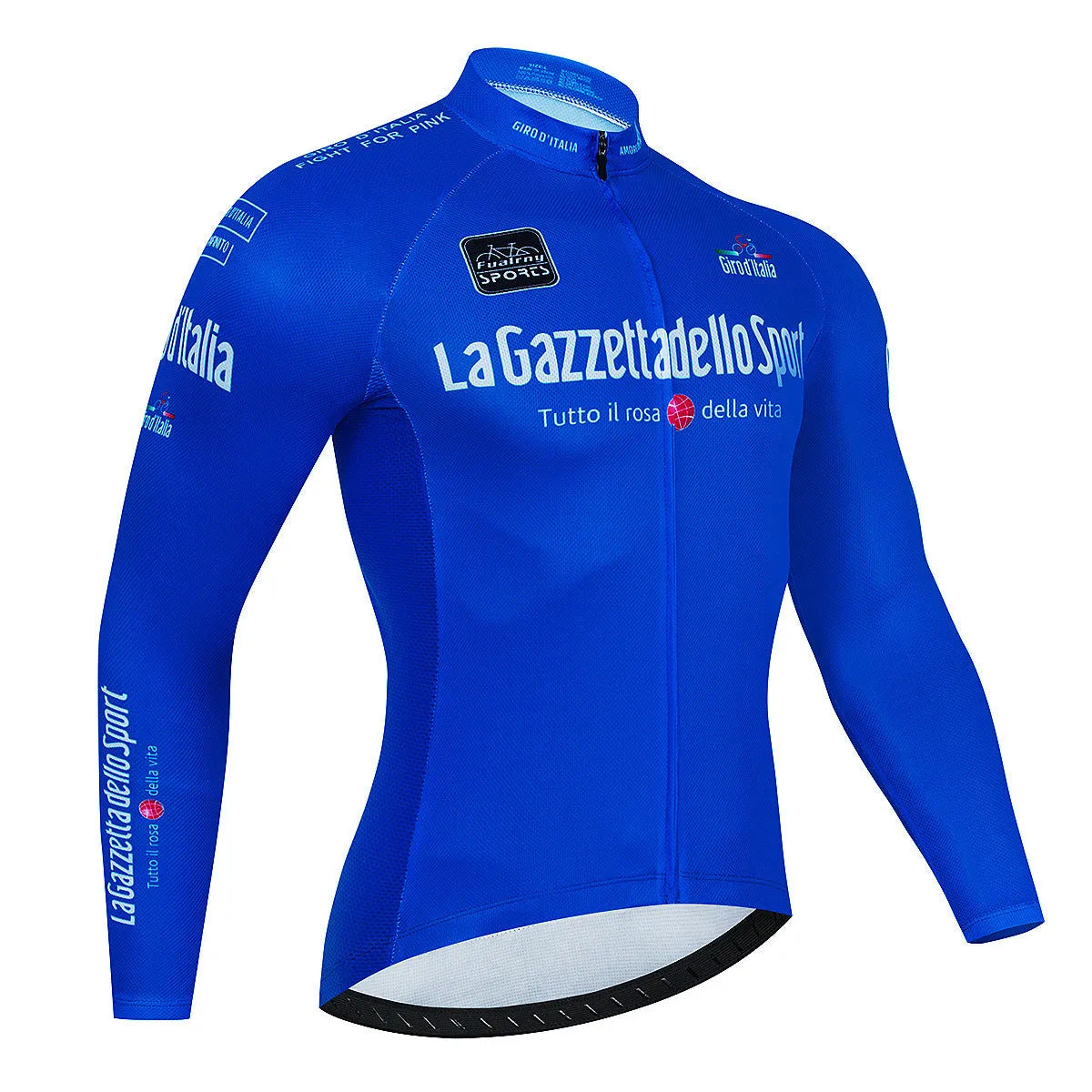 Men's long sleeve mountain bike cycling jersey in patterned colour with breathable fabric