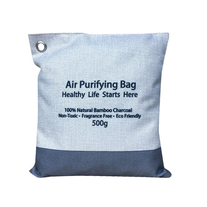 Bamboo charcoal deodorant bag with granular activated carbon for room formaldehyde removal and odour absorbing