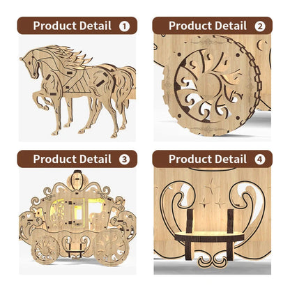 Princess Amelia Carriage 3D Puzzle Toy - A magical fairy tale puzzle for children and collectors