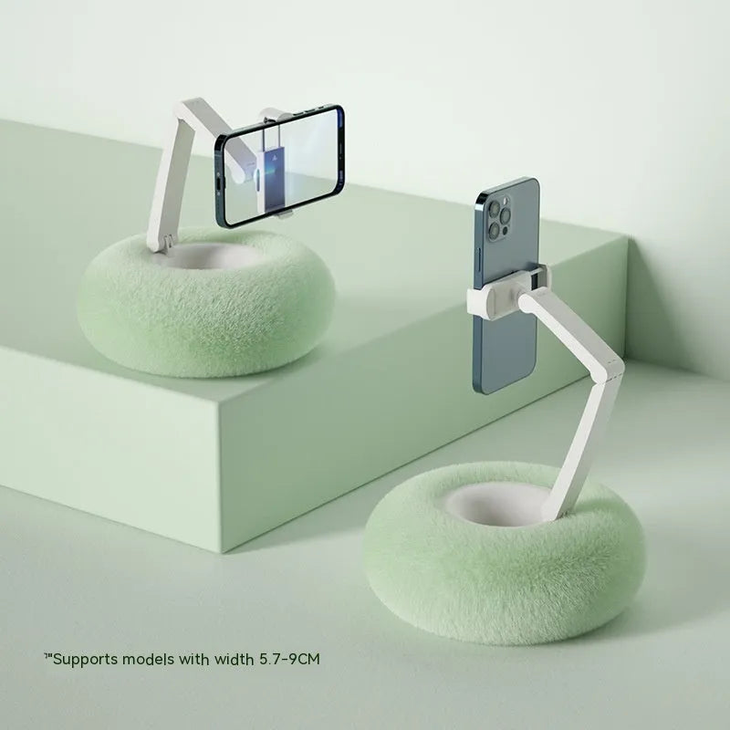 ABS plastic rotating bracket holding a tablet, showing height adjustment and rotation features with colour options