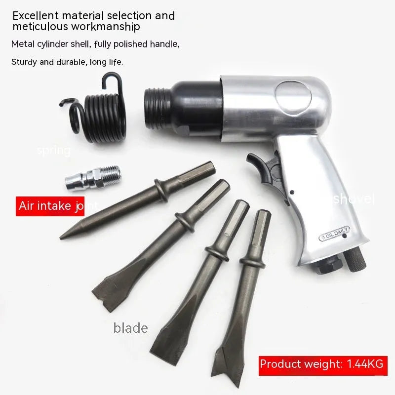 150mm pneumatic air hammer tool with hexagonal and round handle options for rust removal applications