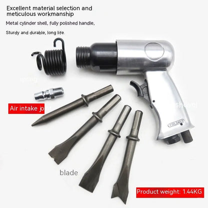 150mm pneumatic air hammer tool with hexagonal and round handle options for rust removal applications