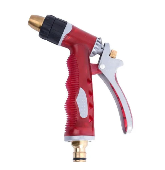 Blue copper water spray gun, 160 x 80 x 40mm, adjustable mist spray jet nozzle with trigger
