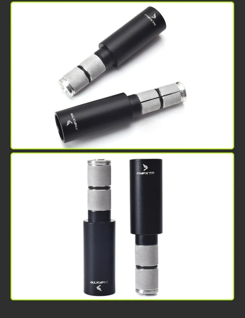 Aluminium alloy bicycle handlebar extension rod with folding mechanism