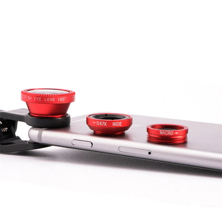 Premium mobile phone wide-angle lens kit with versatile fisheye and macro lens functions