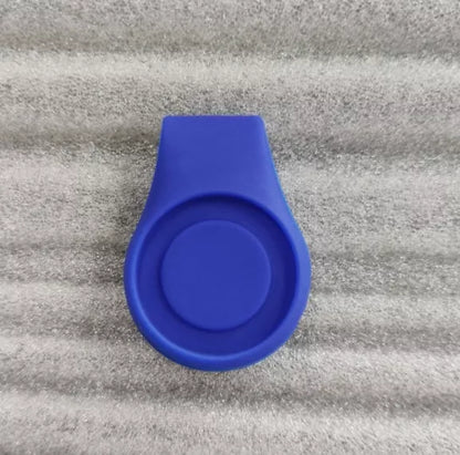 Silicone golf hat clip ball marker holder in vibrant colours