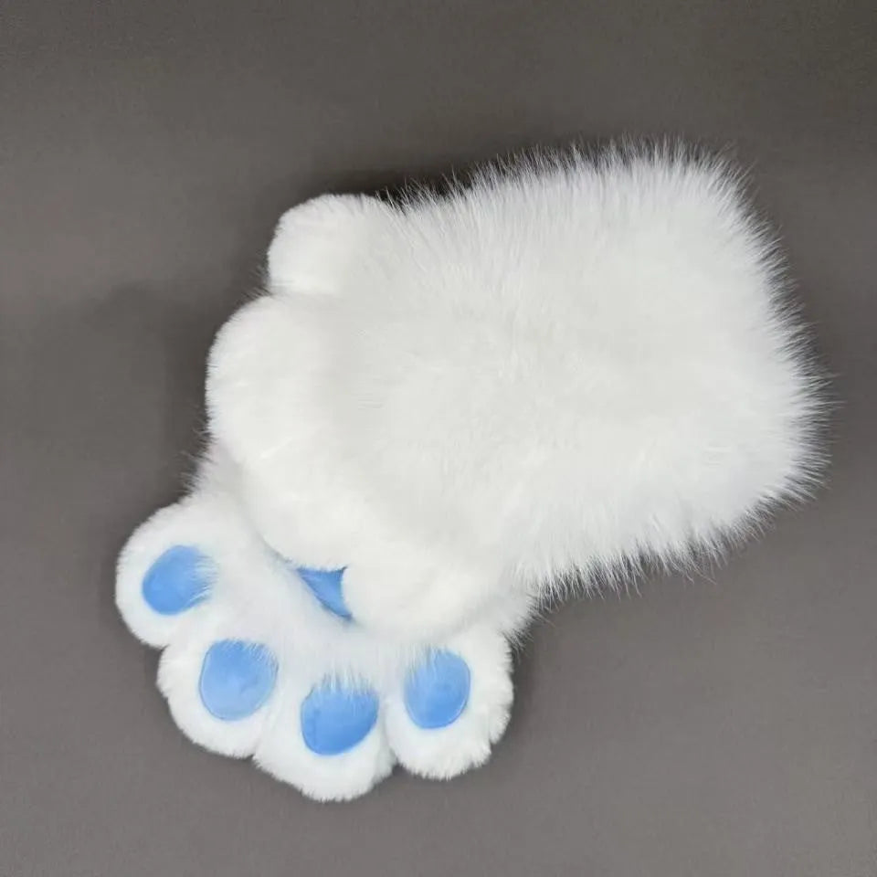 Colourful animal claw cosplay gloves in free size with nylon material and 11 colour options