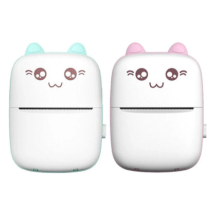 A compact, portable Bluetooth wireless photo printer for mobile devices, featuring high-quality thermal printing, rechargeable battery, and easy app connectivity.