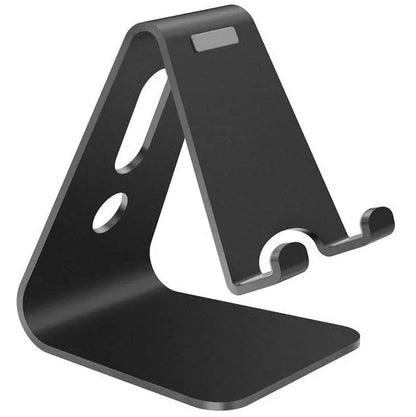 Aluminium phone and tablet stand in Black, Red, Rose Gold and Silver colour options