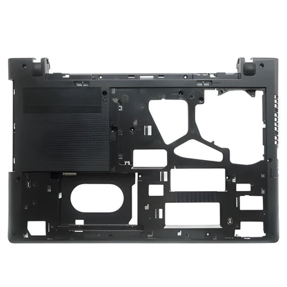 Lenovo G50 series laptop display bottom case replacement part, black plastic shell.