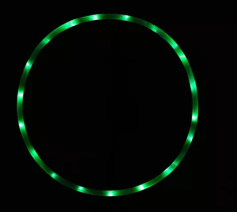 LED Glow Hula Hoop with colourful lights, sizes 60cm to 90cm