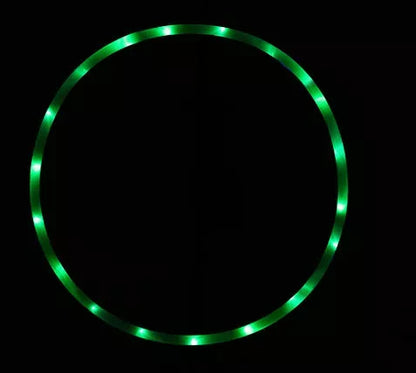 LED Glow Hula Hoop with colourful lights, sizes 60cm to 90cm