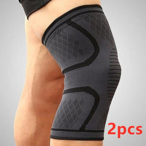 Anti-slip breathable knee support in various colours and sizes
