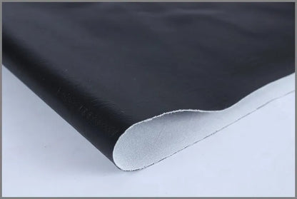 Black PU universal motorcycle seat cover, 84×69cm, single cushion for scooter or motorbike seat