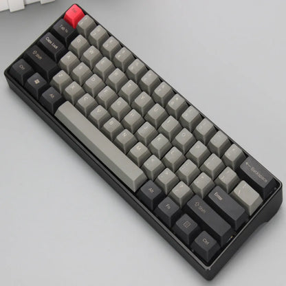Poker keycap set for 60% mechanical keyboard with wired PS/2 black interface and five colour options