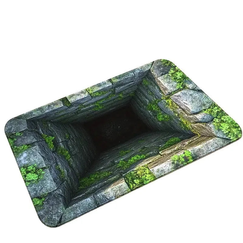 3D Effect Home Ground Mat Crystal Velvet Non-Slip Absorbent Bathroom Floor Rug 40x60cm 50x80cm 60x90cm 80x120cm Geometric Abstract Square Carpet