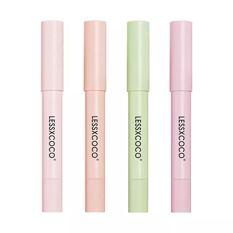 Romantic fragrance solid aromatherapy lip pencil set in orange, pink, green, and yellow