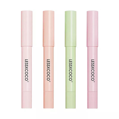Romantic fragrance solid aromatherapy lip pencil set in orange, pink, green, and yellow