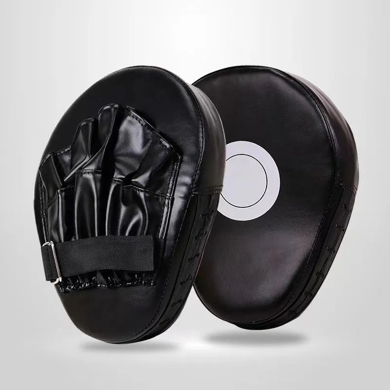 Boxing target punch mitts in curved and flat designs for martial arts training