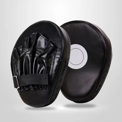 Boxing target punch mitts in curved and flat designs for martial arts training