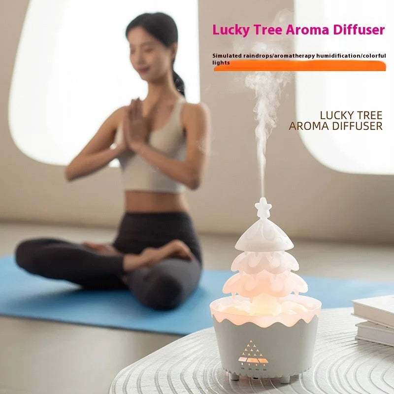 2024 Ultrasonic Essential Oil Diffuser with Remote Control - Whisper-Quiet Humidifier for Home, Office, and Holiday Gifts