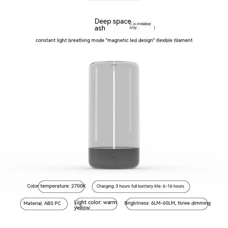 Rechargeable LED camping light with adjustable brightness modes, durable design, and soft, even glow for outdoor use